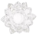 Bougeoir lotus en cristal - Moyen