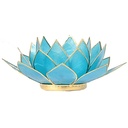 Eclairage Lotus 5ème Chakra - Bleu & or