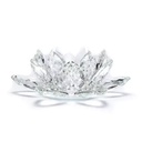 Bougeoir lotus en cristal - Grand