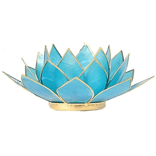 Eclairage Lotus 5ème Chakra - Bleu & or