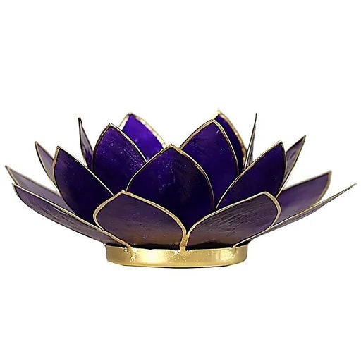 Eclairage Lotus 7ème Chakra - Violet & or